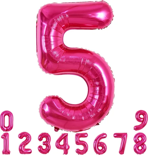 Miniatura 43 de TONIFUL 40 Inch Pastel Blue Number 8 Foil Balloons Large Mylar Foil Digital 8 Balloons for 8th Birthday, Gender Neutral Party, Baby Shower, Oro rosa