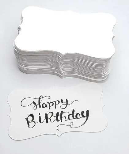 Miniatura 3 de 3.5 x 2 tarjetas de índice en blanco, extra blancas (blanco cálido suave, no blanco puro), cartulina gruesa de 10.58 oz/m², paquete de 100