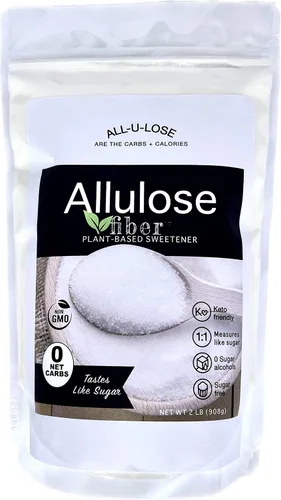 BetterTaste Edulcorante de alulosa con fibra a base de plantas, cero calorías, apto para dieta cetogénica y vegano, alternativa al azúcar (2 libras)