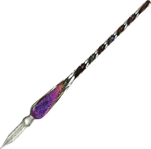 molshine Bolígrafo de cristal hecho a mano para caligrafía de cristal, bolígrafo sumergido para artistas, mujeres, hombres y adolescentes, regalos