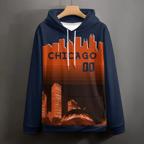 Miniatura 81 de Custom Football Hoodies City Night Skyline Personalized Sweatshirt Name Number Fan Gift Pullover for Men Women Youth
