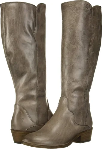 Miniatura 26 de Frye Carson - Botas altas para mujer hechas de cuero anticuado con ribetes de estilo occidental, cierre de cremallera interior y tacón bajo, altura