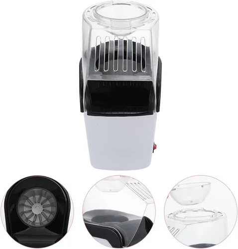 Miniatura 7 de BESTOYARD Small Home Popcorn Machine 110v Air Popcorn Maker Abs Plastic Snack Maker for Domestic Use White for Healthy Oil-free Popping