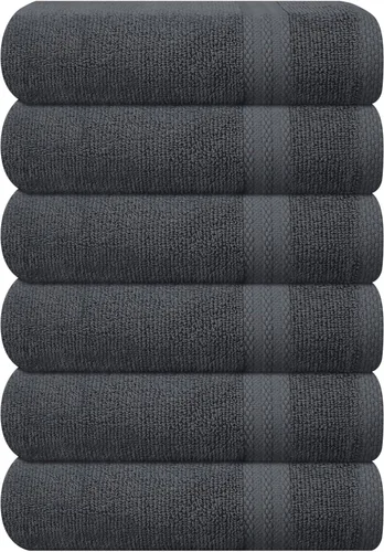 Miniatura 126 de GLAMBURG - Juego de 12 toallas faciales ultrasuaves de 13 x 13 pulgadas, 100% algodón, duraderas y altamente absorbentes, ideales para baño, cocina