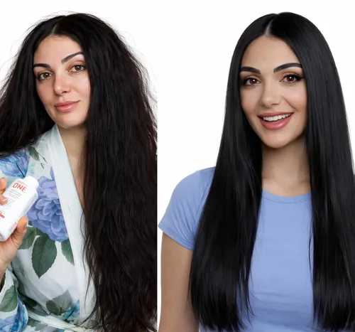 Miniatura 8 de INVERTO 60 Advanced Gel Complex Brazilian Keratin Hair Blowout Treatment Formaldehyde Free Straightening Smoothing and Repair Damaged Hair Keratin