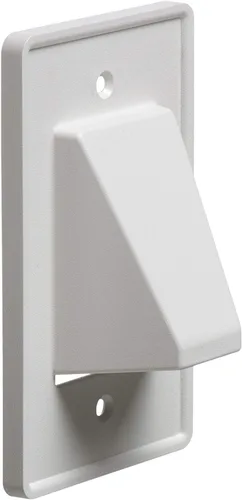 Miniatura 4 de Arlington, placa de pared para cables, empotrada, puede pintarse, CE1-10 Blanco