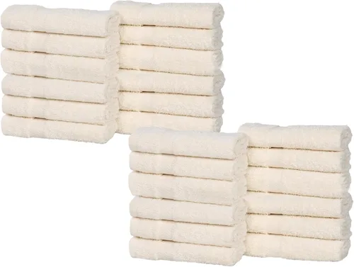 Miniatura 85 de Superior Juego de toallas surtidas de algodón de 6 piezas, incluye 2 toallas faciales, 2 manos y 2 toallas de baño, esenciales ligeros