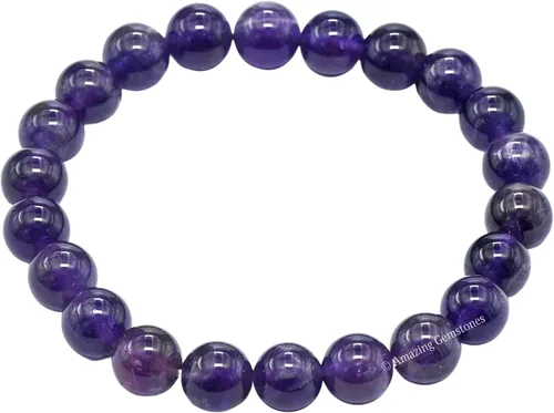 Miniatura 387 de Amazing Gemstone Pulsera de cristal para mujeres y hombres, pulsera de cristal curativo de protección, pulsera elástica con cuentas de piedras