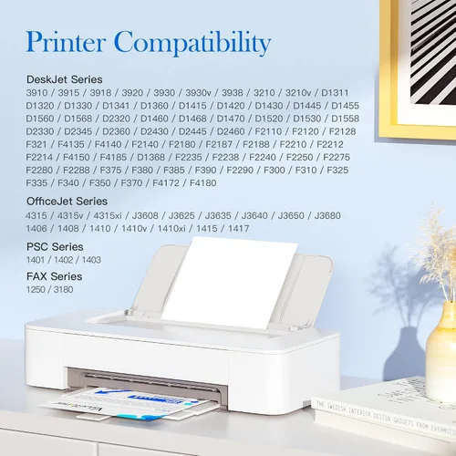Miniatura 2 de Valuetoner Cartucho de tinta remanufacturado de repuesto para HP 21 XL 21XL 22 XL 22XL C9351AN y 22 C9352AN para DESKJET F4180 F2210 D1560