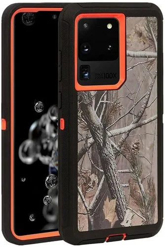 Miniatura 9 de Funda para Galaxy S22 Ultra Defender, diseño de camuflaje, funda híbrida a prueba de golpes, diseño de doble capa, cubierta dura diseñada