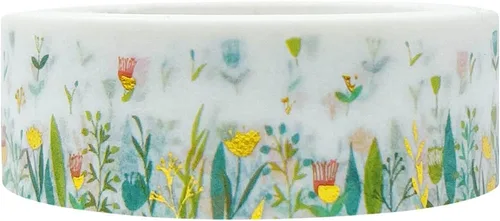 Miniatura 10 de allydrew Cinta adhesiva Washi de lámina dorada y plateada, 0.591 in x 32.8 ft, lluvia de meteoritos Ducha de meteoritos