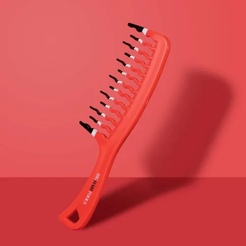 Miniatura 4 de Big Hair Tools - Peine de dientes anchos extra grande para cabello grueso, rizado, ondulado o largo, peine de ducha desenredante sin encrespamiento