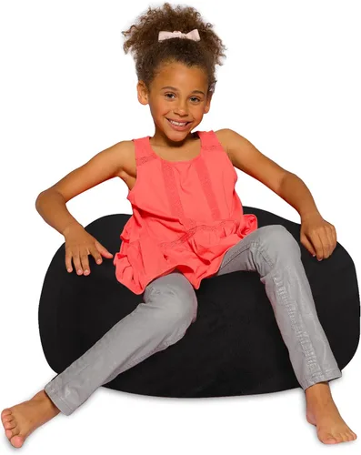 Miniatura 15 de Posh Creations - Sillón puff para niños, adolescentes y adultos, incluye funda extraíble y lavable a máquina, tamaño mediano de 27 pulgadas, lona