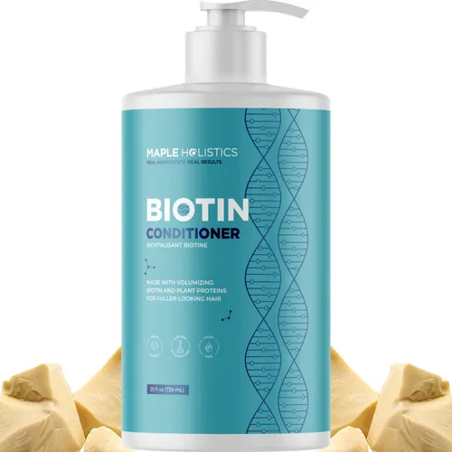 Acondicionador de Biotina para Cabello Ralo - Acondicionador Voluminizador para Cabello Fino, Delgado y Débil - Sin Sulfatos, Parabenos y Silicona