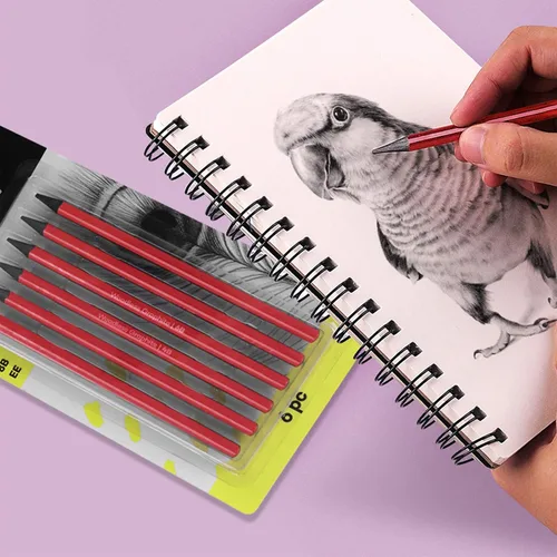 Miniatura 4 de ITODA Lápices de carbón profesional Juego de dibujo, boceto HB, 2B, 4B, 6B, 8B, EE mezcla, lápices de libros para colorear, grafito, profesionales