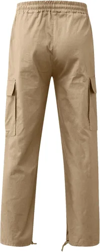 Miniatura 5 de Pantalones cargo para hombre, pantalones casuales de senderismo, ajuste holgado, para deportes al aire libre, con múltiples bolsillos, pantalones