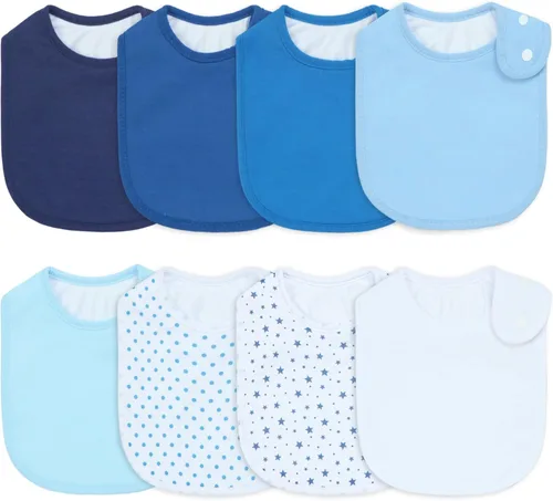 Miniatura 10 de Baberos impermeables para niños y niñas, suaves y absorbentes, bandana, juego de baberos para bebés recién nacidos de 0 a 12 meses