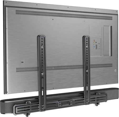 Miniatura 8 de Soporte para barra de sonido Perlegear, soporte para barra de sonido con agujeros/sin agujeros, soportes para barra de sonido debajo