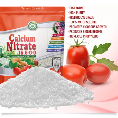 Miniatura 2 de Fertilizante de Nitrato de Calcio 15.5-0-0 - Hecho en EE.UU. - Alimento Vegetal Grado Invernadero de 5 Libras para Hidroponía, Plantas y Jardines
