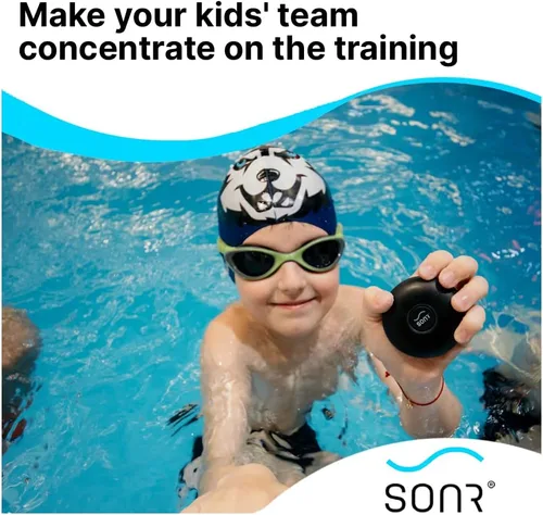 Miniatura 4 de SONR Comunicador de entrenador de natación, impermeable, conjunto de natación subacuática, natación, regalos de entrenador, conducción ósea