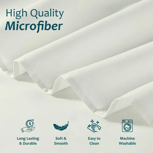 Miniatura 6 de Shreem Linen Falda de cama con volantes con esquinas divididas, estilo reunido, 100% microfibra, caída de 12 pulgadas, falda de cama con volantes