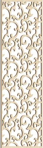 Miniatura 8 de Wheatland Paneles de pared decorativos de madera con calado, 9 3/8 pulgadas de ancho x 24 3/8 pulgadas de alto x 1/4 de alto, nogal