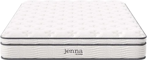 Miniatura 2 de Modway Jenna - Colchón King de muelles interiores (8 pulgadas), Espuma, Blanco