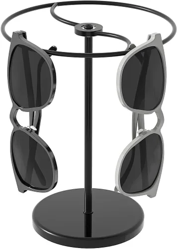 Miniatura 9 de Sunglasses Holder Stand 360 Rotating, Eyeglasses Display Rack,Eyewear room Tabletop Glasses Storage Organizer (Acrylic, Round)