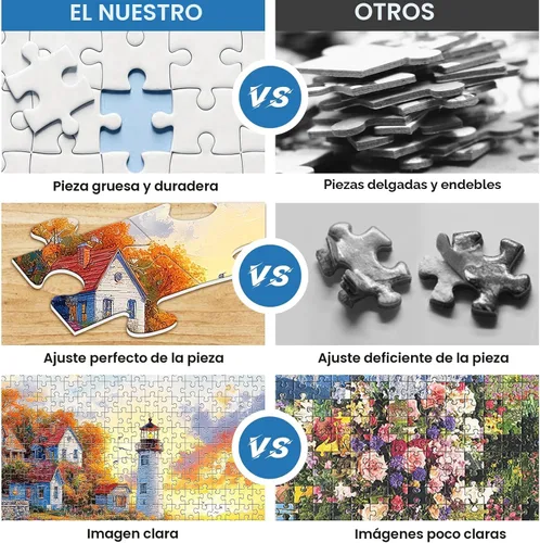 Miniatura 3 de Rompecabezas de 1000 piezas para adultos, rompecabezas de otoño junto al mar, rompecabezas de pueblo pesquero de 1000 piezas, juego creativo