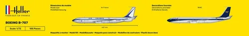 Miniatura 5 de heller 1:72 - Boeing B-707 Air Francia