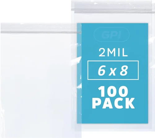 Miniatura 17 de GPI - Bolsas con cremallera de 2 x 6 pulgadas, 1000 unidades, 2 mil, bolsas de plástico transparente con cierre de cremallera, con cierre de cierre