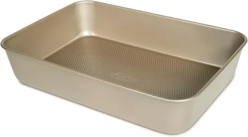 Miniatura 8 de Glad Molde para hornear antiadherente, plato de metal oblongo, para pasteles y lasaña, utensilios para hornear de acero al carbono resistente