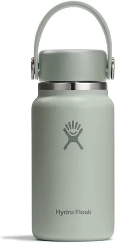Hydro Flask Micro Bottle - Mini frasco aislado a prueba de fugas para bolso o bolsillo en 6.7 onzas, verde agave