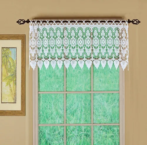 Miniatura 15 de Cortina de Medallón Macramé de Today's Curtain 30 cm, Color Écru, 89 cm x 30 cm