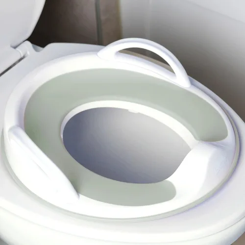 Miniatura 9 de Jool Baby Asiento de entrenamiento para ir al baño para niños y niñas con asas, se adapta a inodoros redondos y ovalados, antideslizante