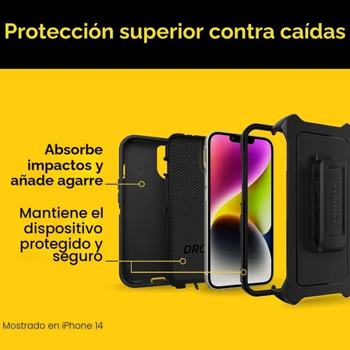 Miniatura 7 de OtterBox Funda de la serie Defender para iPhone 15, iPhone 14 y iPhone 13 (solamente), Realtree Blaze (camuflaje), sin pantalla, resistente
