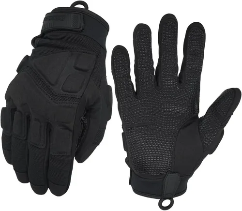 Miniatura 21 de Seibertron Guantes S.O.L.A.G para deportes al aire libre resistentes al agua con dedo completo y pantalla táctil, para adultos y jóvenes Negro-1/2