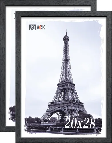 Miniatura 96 de VCK Marco de fotos de 24 x 36 pulgadas, exclusivo marco de póster grande negro para pared, galería en casa, oficina, 1 paquete