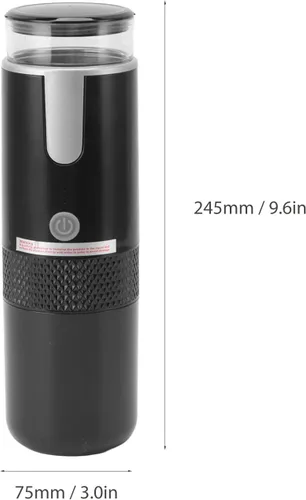 Miniatura 7 de Cafetera portátil compatible con cápsulas K Cup, café molido, cafetera de mano operada manualmente para acampar y senderismo