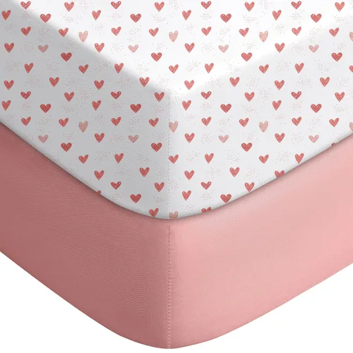 Miniatura 27 de Yoofoss Sábanas para cuna de bebé para niños y niñas, paquete de 2 sábanas bajeras para cuna estándar y colchón de niño pequeño, sábana de Zorro