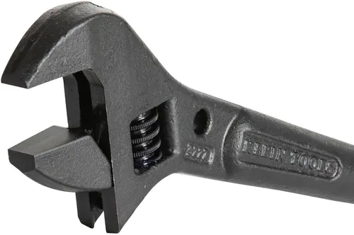 Miniatura 10 de Klein Tools 3227 Llave Ajustable Extra Ancha, Llave de Construcción Spud para Tuercas y Pernos de hasta 1-7/16 Pulgadas, 10 Pulgadas, con Orificio