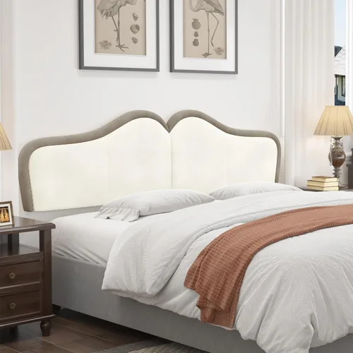 Miniatura 9 de BSHOMGI Cabecera Queen para montar en la pared para paneles de cabecera de cama ajustables, cabecera tapizada de terciopelo para dormitorio