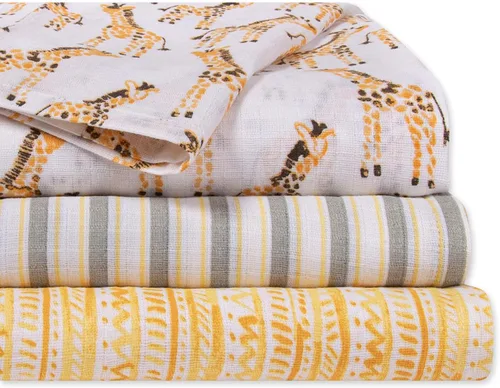 Miniatura 10 de Burt's Bees Baby - Mantas de muselina de algodón para bebé, paquete de 3, multiusos, ligeras y transpirables, 100% algodón orgánico estrellas