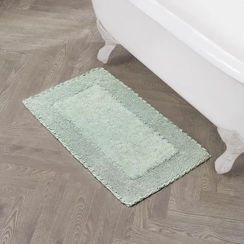Miniatura 21 de Laura Ashley Ruffle tapete para baño de algodón de 17 x 24 pulgadas