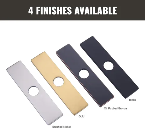 Miniatura 6 de Placa de cubierta de orificio para grifo de fregadero de 10 pulgadas para lavabo de baño y cocina, grifo de bronce frotado con aceite, placa
