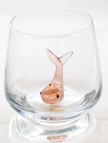 Miniatura 12 de Vaso de Vidrio 3D para Beber con Linda Figurita de Animal Adentro, Figura de Foca de Vidrio Soplado a Mano Dentro de la Taza, Vaso sin Pie