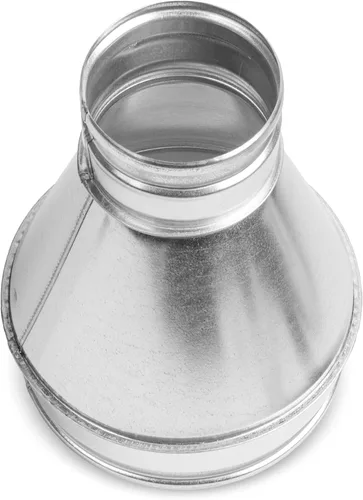 Miniatura 7 de Repa Market Reductor/aumentador de conductos de acero galvanizado de 8 a 4 pulgadas - Adaptador de tubo de ventilación redondo HVAC y sistemas