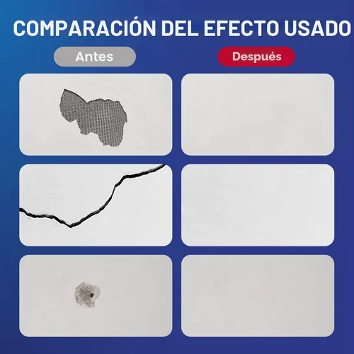 Miniatura 3 de Kit de reparación de paneles de yeso, paquete de 2 agentes reparadores de pared, espátula de pared con raspador, llenado de agujeros de superficie