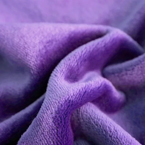 Miniatura 3 de SOCHOW Manta de franela de forro polar, tamaño individual, ligera, súper suave y acogedora para cama o sofá, color morado, 60 x 80 pulgadas