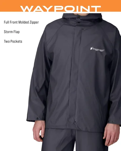 Miniatura 3 de FROGG TOGGS Waypoint Angler Chaqueta impermeable y duradera para hombre con elástico en 4 direcciones